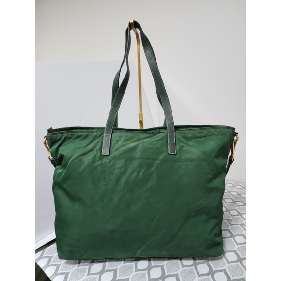 Authentic PRADA Nylon 2way Shopper Tote Bag Green - Picture 5 of 16